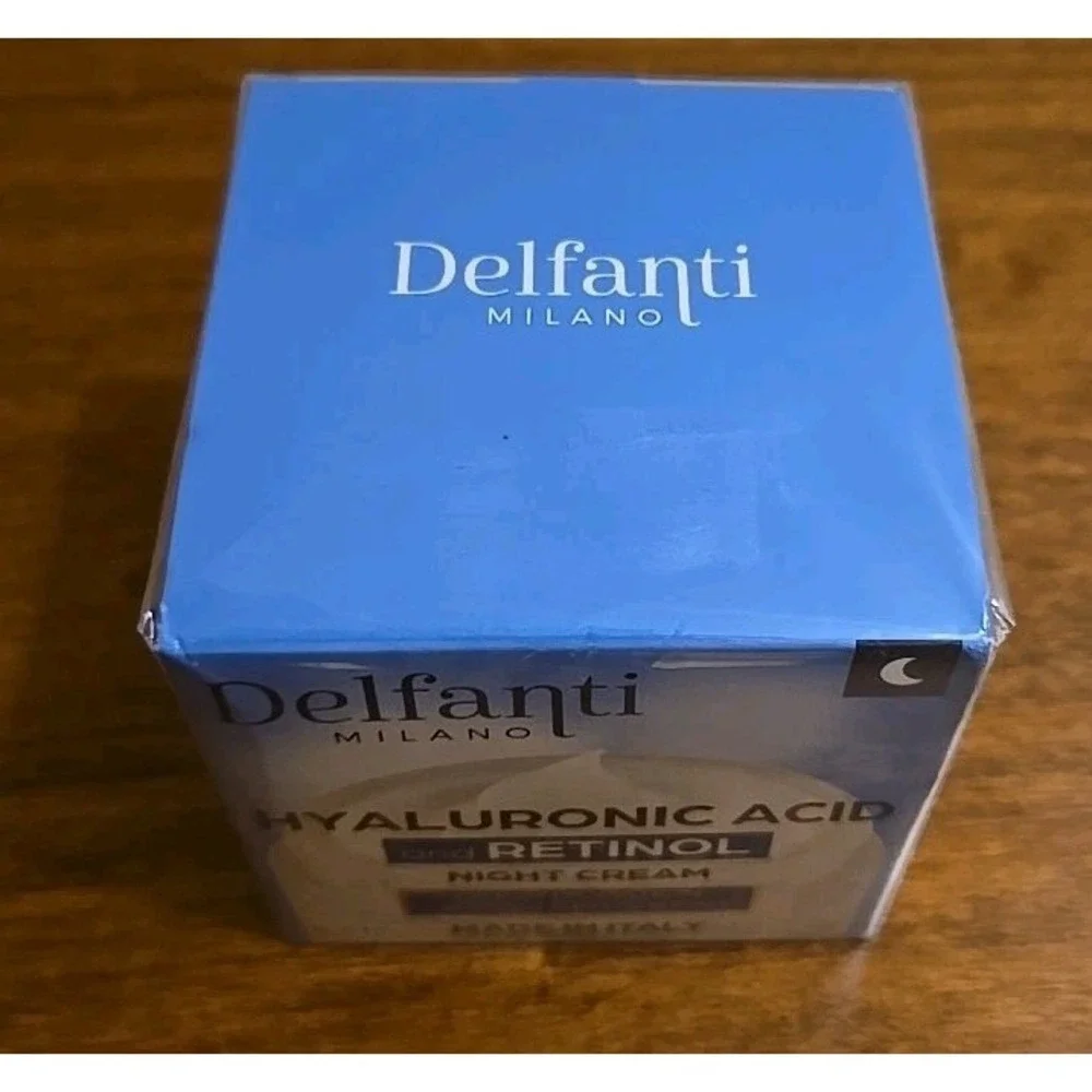 Delfanti Hyaluronic Acid and Retinol Night Cream Deep Hydration w/ Lipids 1.7 oz